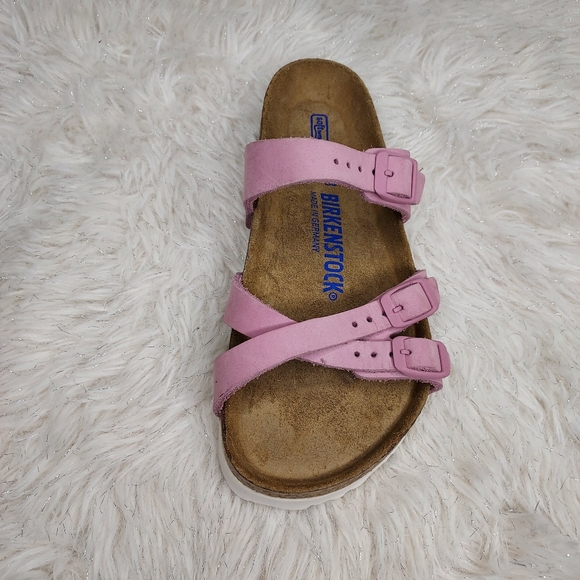 BIRKENSTOCK FRANCA (REGULAR) PINK/ORCHID WOMEN’S SOFT FOOTBED, ADJUSTABLE 3-STRA - Picture 8 of 8